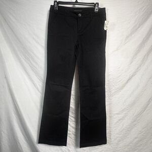 Aeropostale Womens Size 4 Regular Black Stretch Twill Classic Low Rise Pants NWT